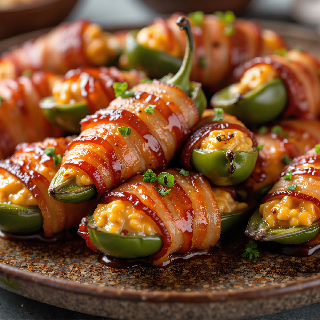Bacon-Wrapped Jalapeno Poppers