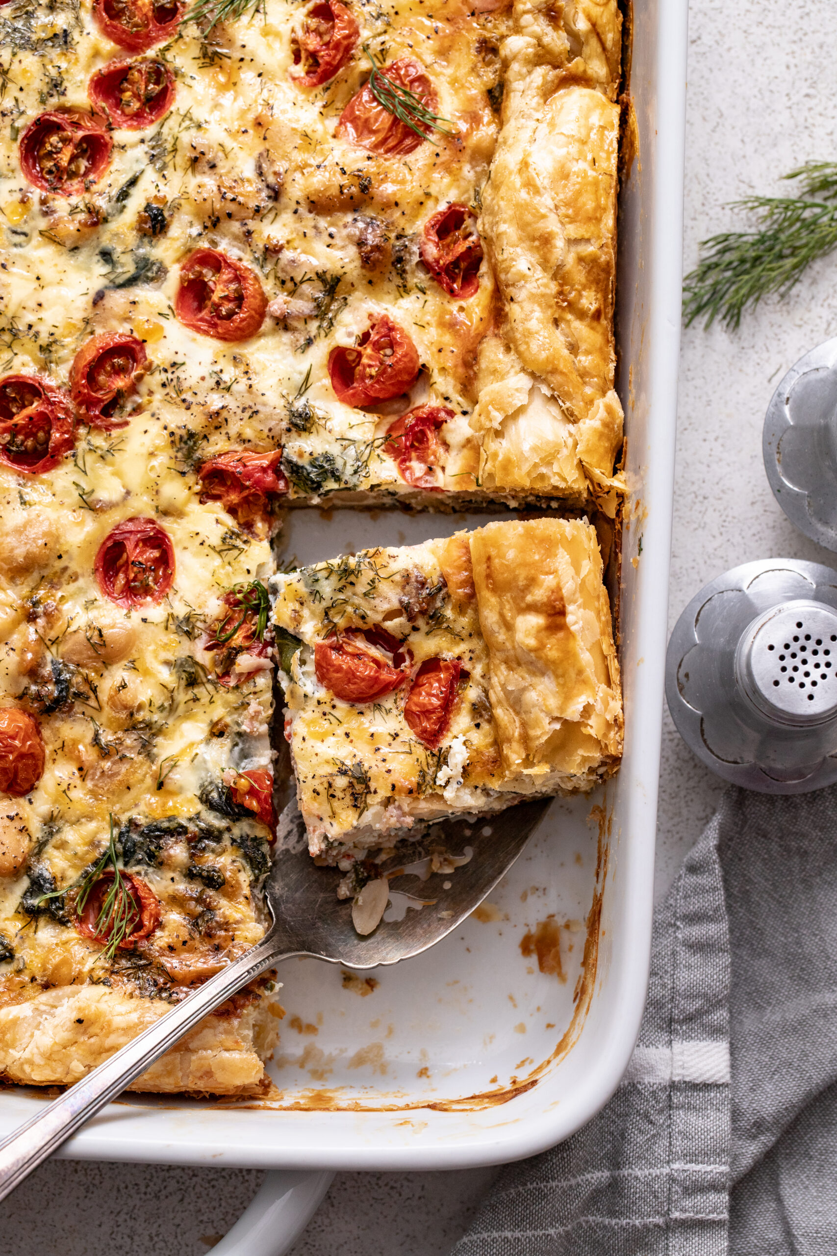 Sausage and Bean Breakfast Tart