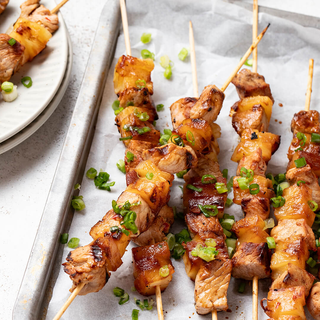 Polynesian Pork & Pineapple Skewers