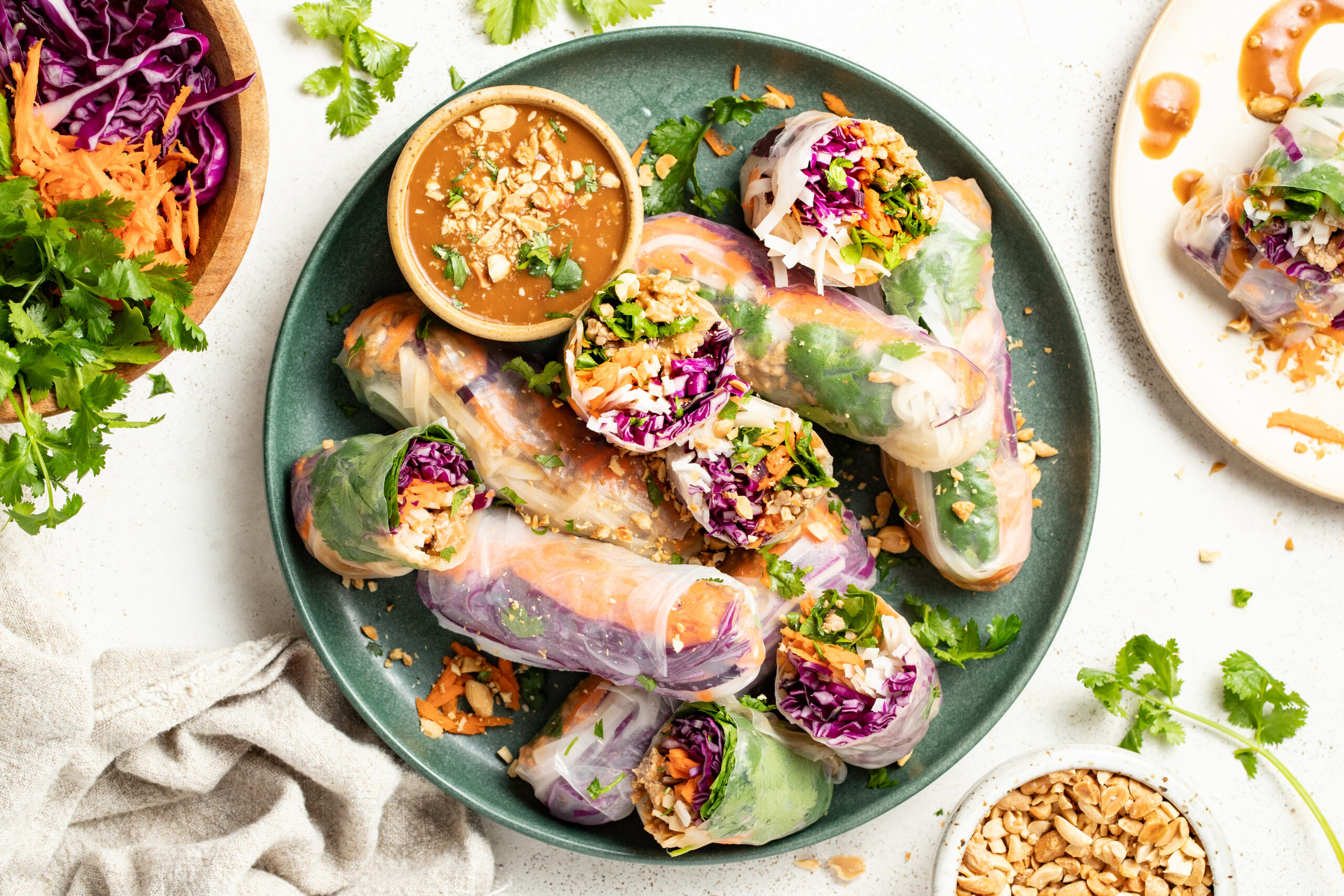 Ground Pork Salad Rolls