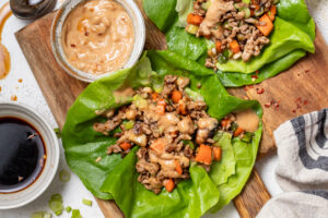 Ground Pork Lettuce Wraps