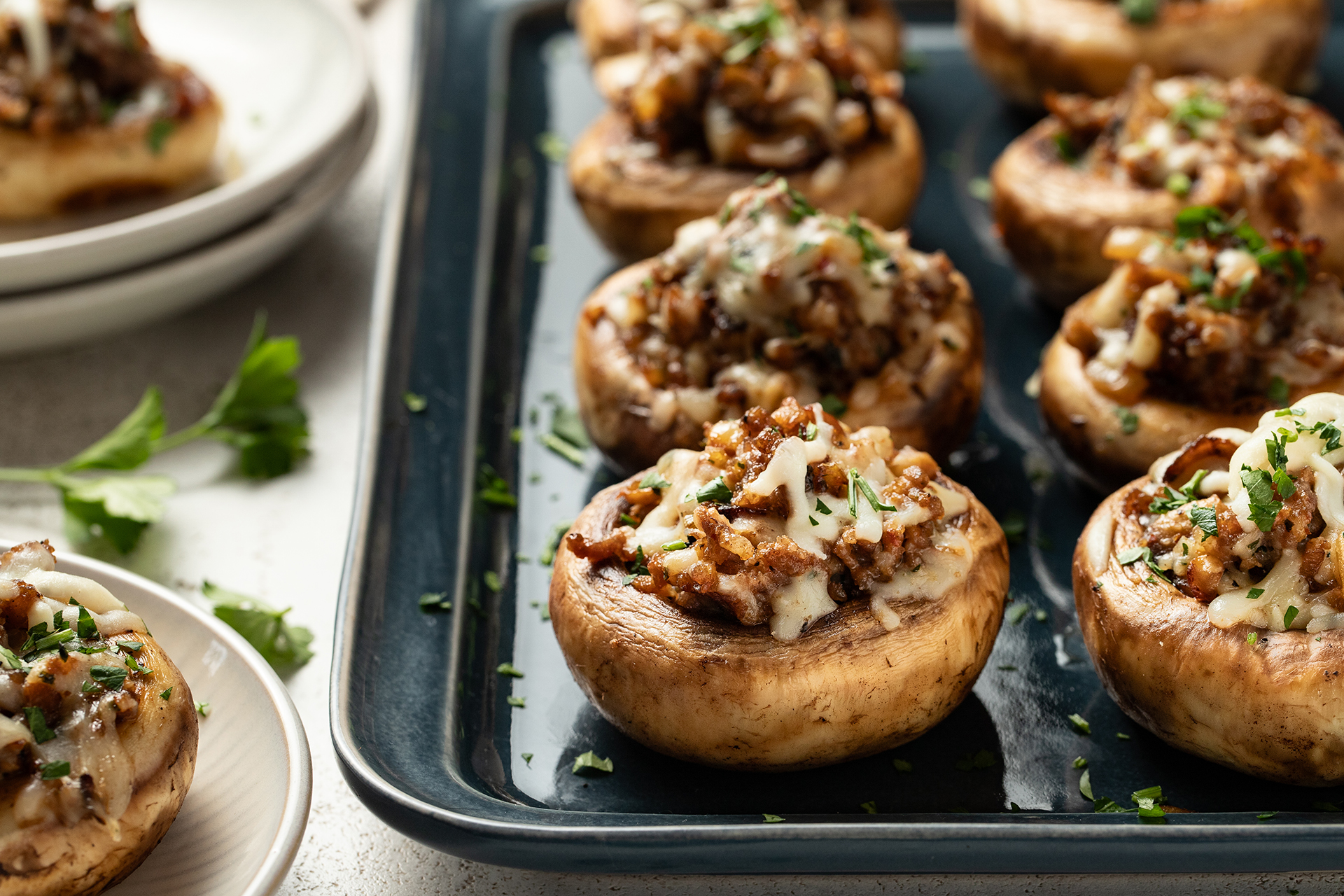 Sausage Stuffed Mushrooms
