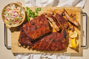 Spicy Peach Balsamic Spareribs