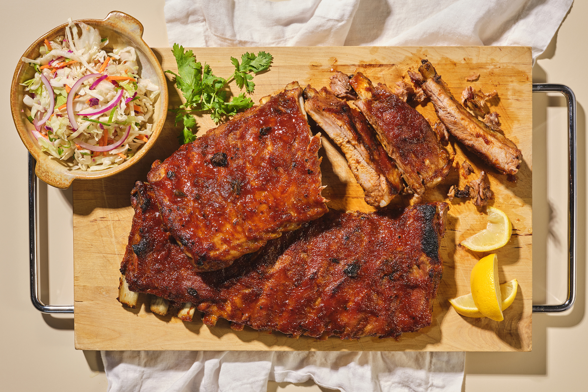 Spicy Peach Balsamic Spareribs