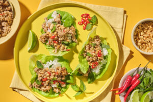 Thai-Style Pork Lettuce Wraps
