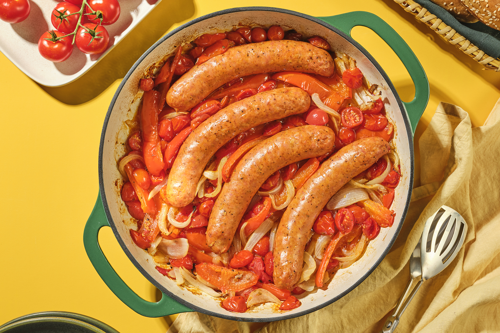 One Pan Sausage Peperonata