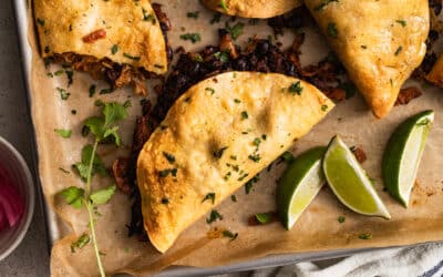 Crispy Pork and Black Bean Tacos