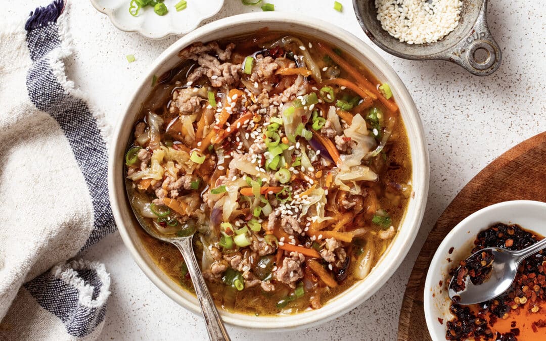 ‘Egg Roll in a Bowl’ Pork Soup