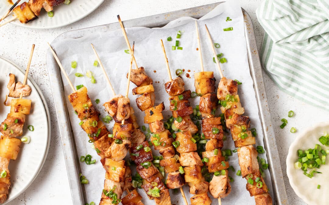 Polynesian Pork & Pineapple Skewers