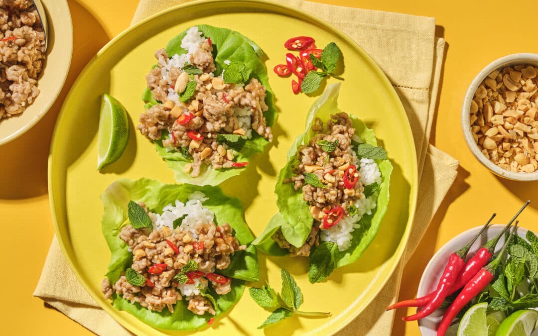 Thai-Style Pork Lettuce Wraps