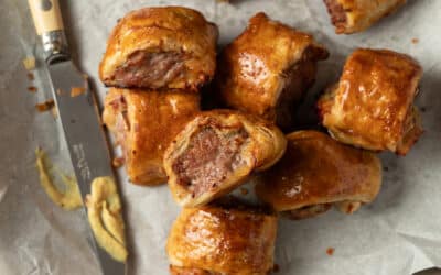 Cheesy Apple Sausage Rolls