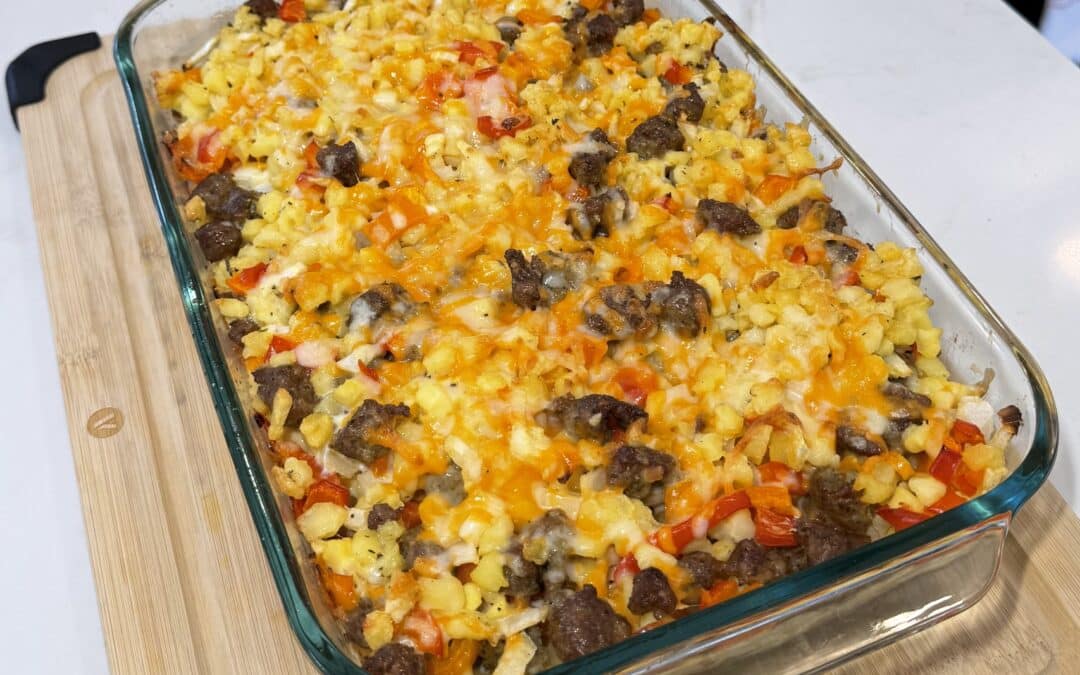 Easy Sausage Hash brown Breakfast Casserole