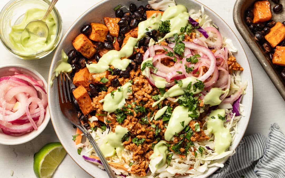 Sloppy Joe Bowls with Smoky Sweet Potatoes and Black Beans
