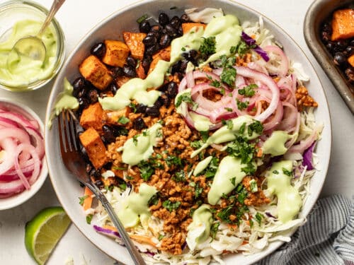 Sloppy Joe Bowls with Smoky Sweet Potatoes and Black Beans