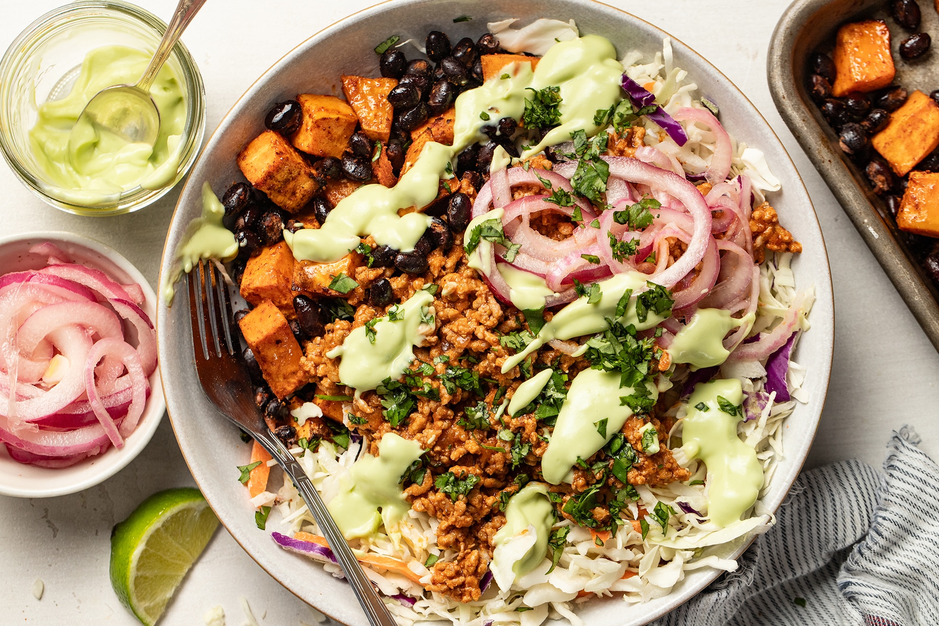Sloppy Joe Bowls with Smoky Sweet Potatoes and Black Beans