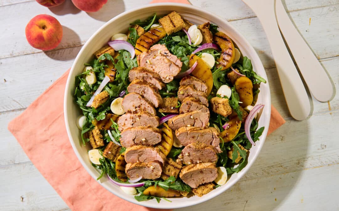 Pork and Peach Salad