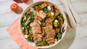 Pork and Peach Salad